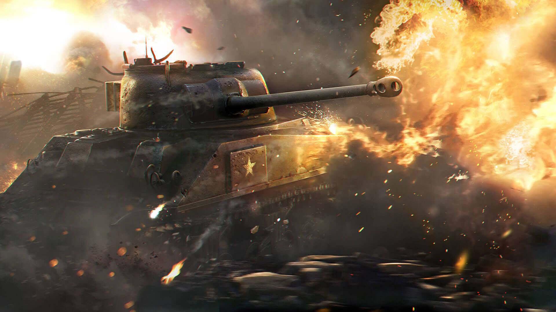 آتش گرفتن تانک در World of Tanks