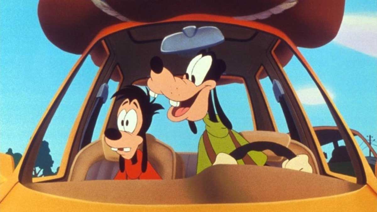 ماشین سواری در انیمیشن A Goofy Movie، محصول سال ۱۹۹۵ میلادی