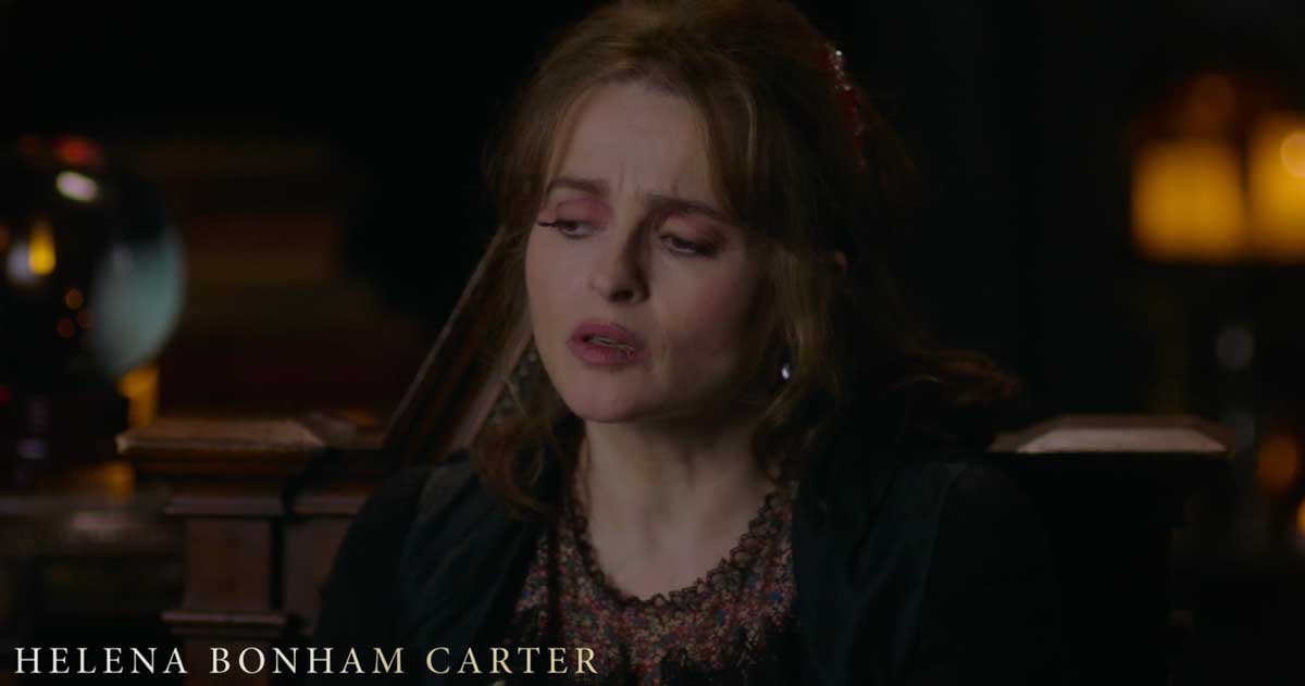هلنا بونهام کارتر، بازیگر نقش بلاتریکس لسترنج در برنامه Return to Hogwarts شبکه HBO Max