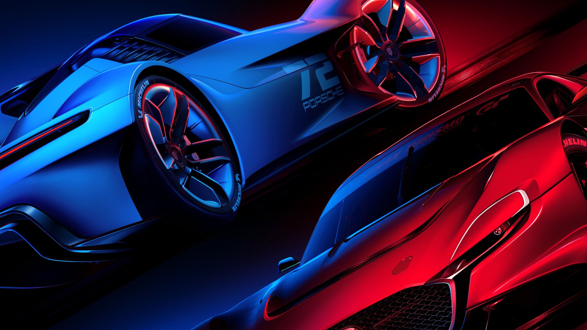 ماشین پورشه در پوستر بازی Gran Turismo 7