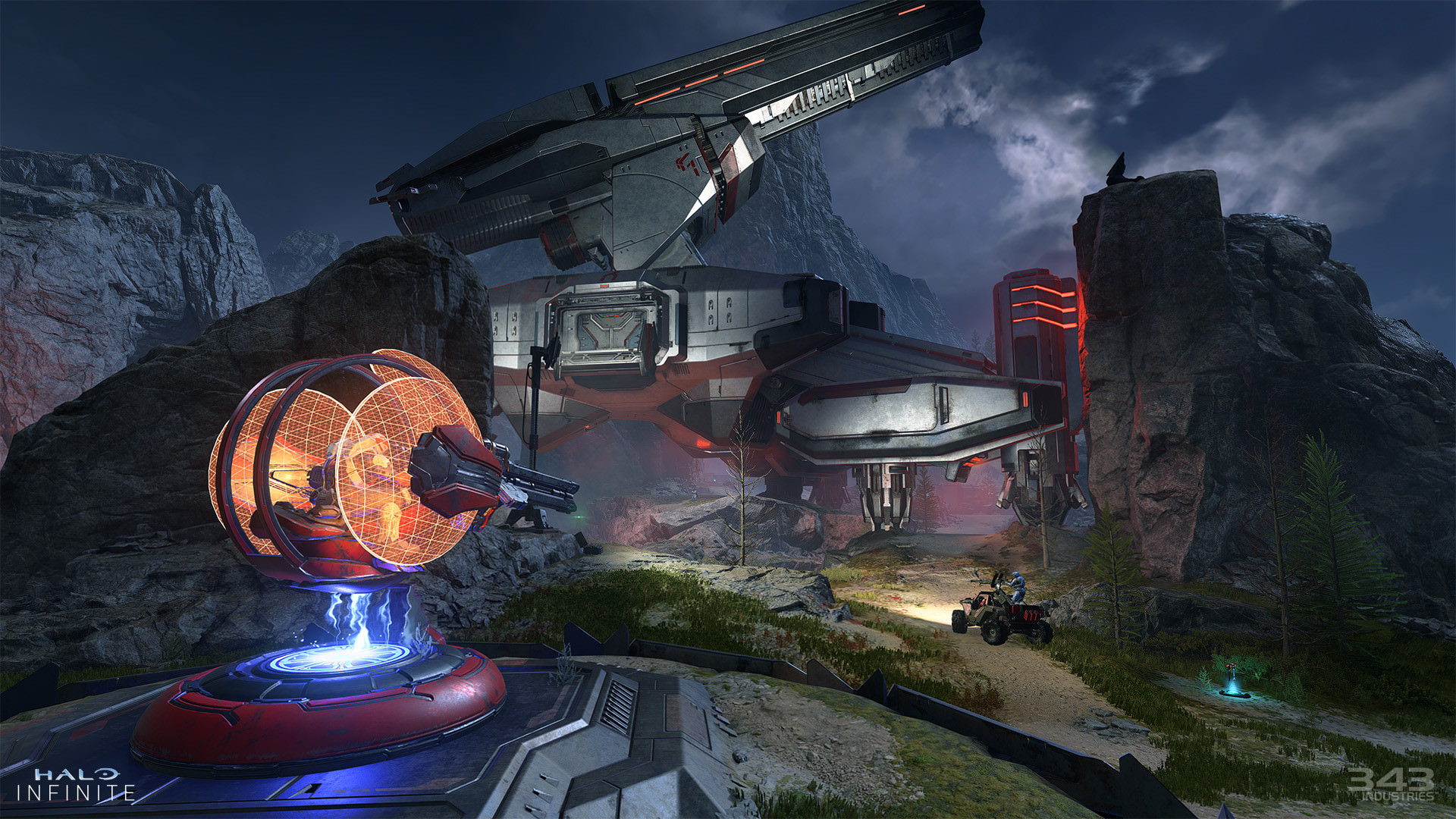  یکی از نقشه‌های بخش چندنفره Halo Infinite
