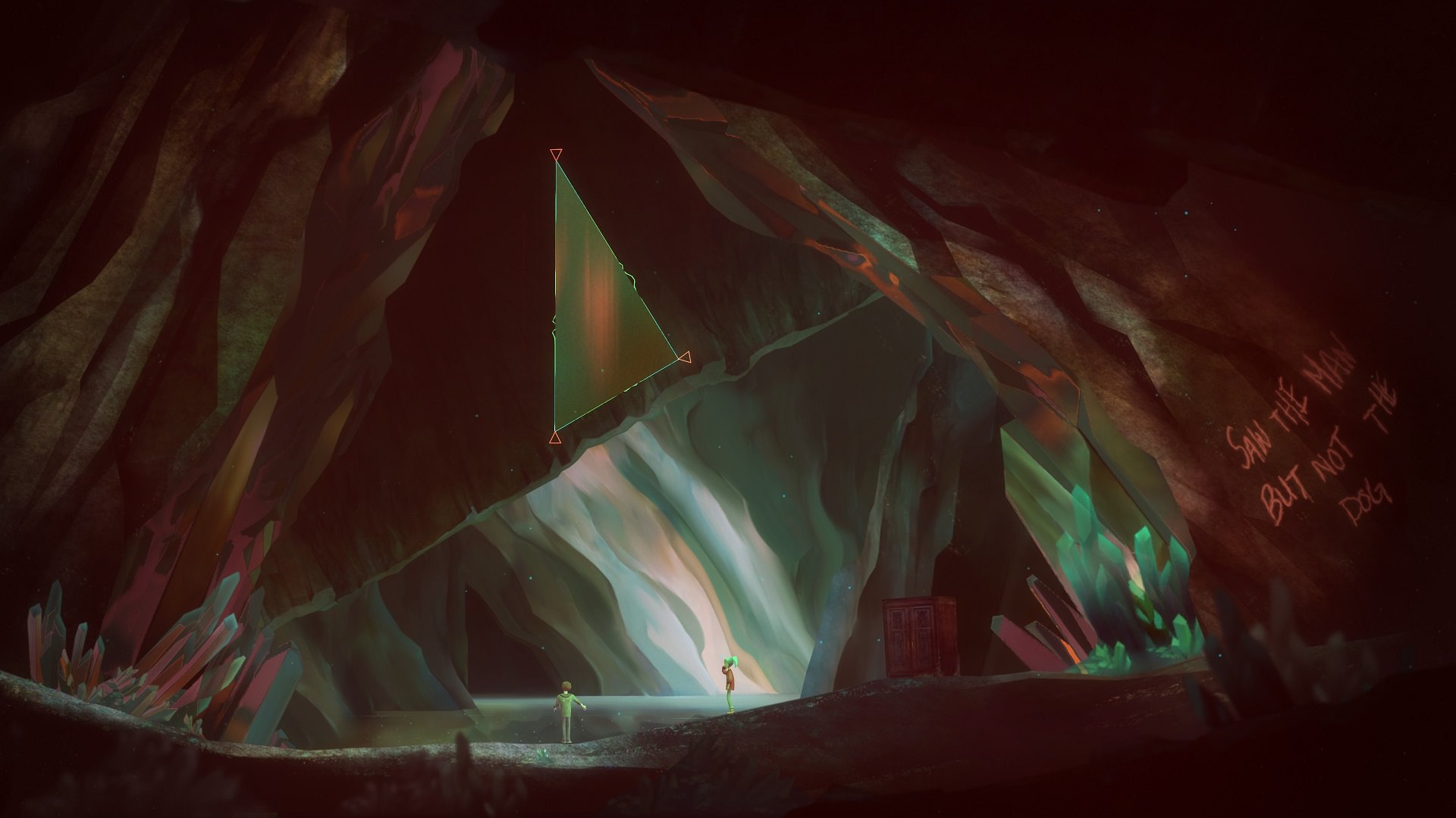 محیط داخل غار در بازی Oxenfree