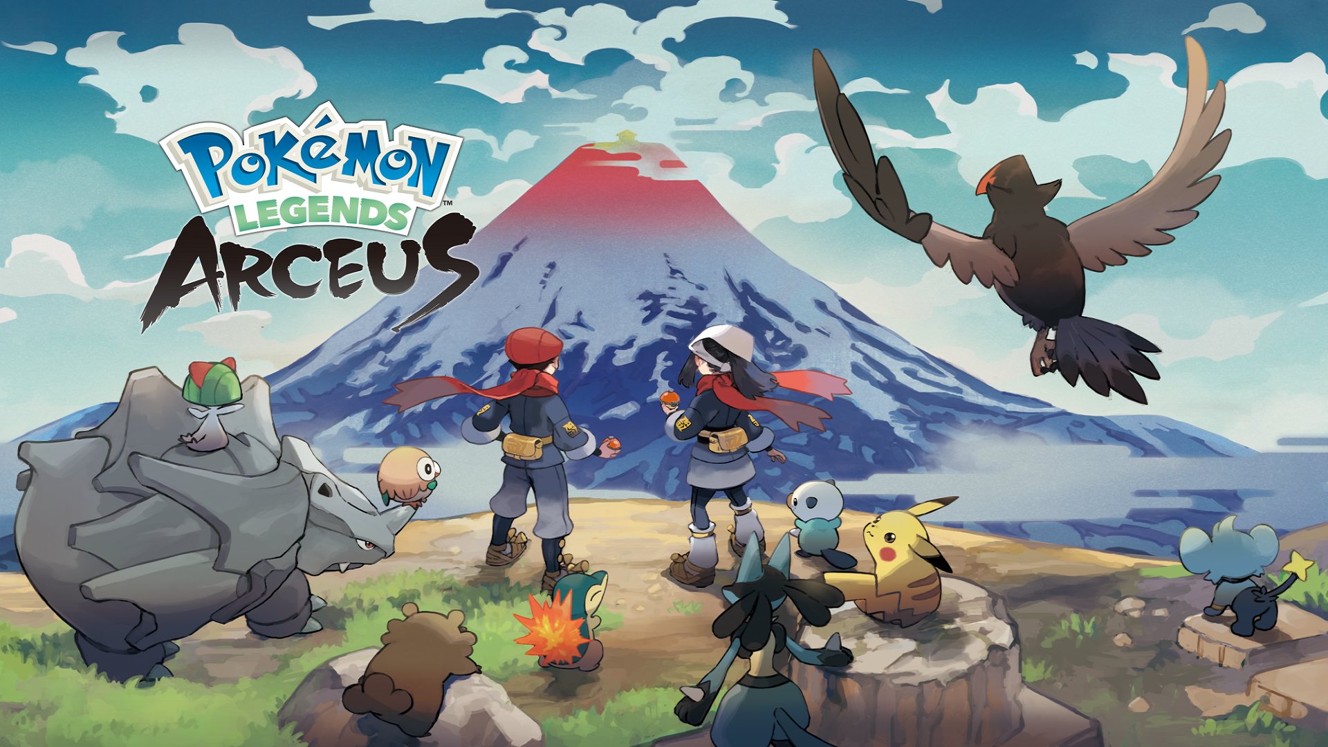 شخصیت‌ها و لوگوی بازی Pokemon Legends: Arceus