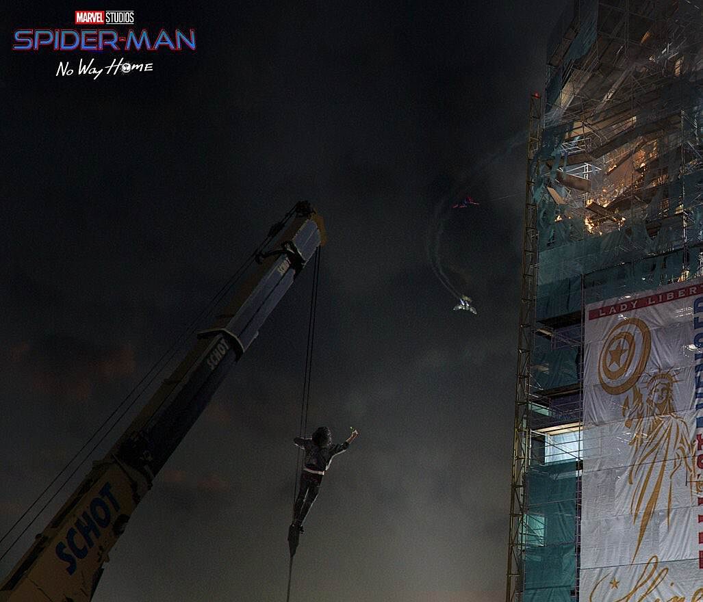 حضور آمریکا چاوز در نبرد پایانی فیلم Spider-Man: No Way Home در کانسپت آرت این فیلم