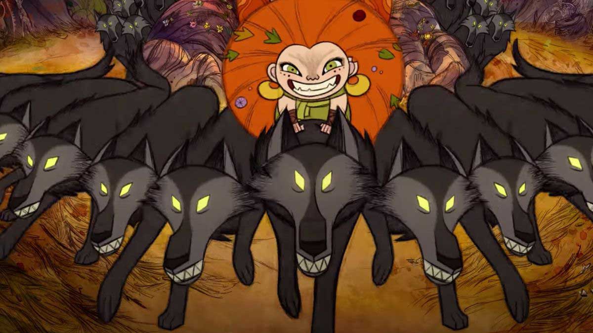 دختر هدایت‌کننده‌ی گرگ‌ها در انیمیشن Wolfwalkers استودیو Cartoon Saloon