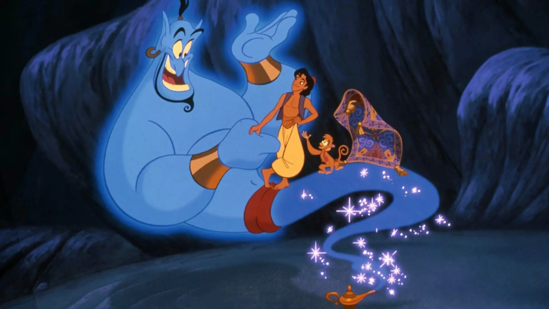 علاءالدین و دیو چراغ جادو در فیلم Aladdin