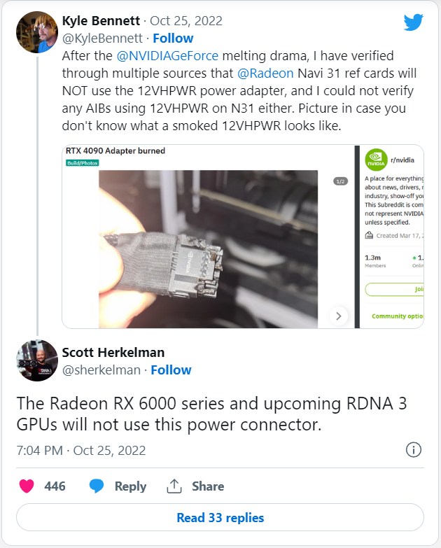 تأیید عدم استفاده از کانکتورهای 12VHPWR در سری AMD Radeon RX 7000