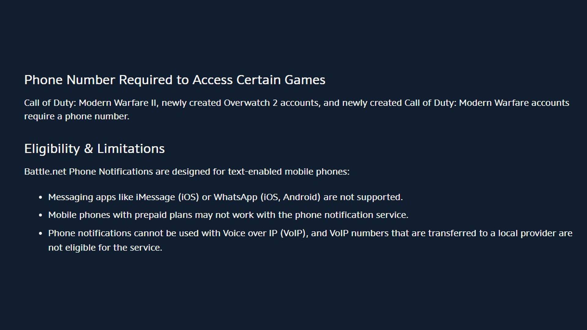 محدودیت‌های تلفن همراه در Call of Duty Modern Warfare 2