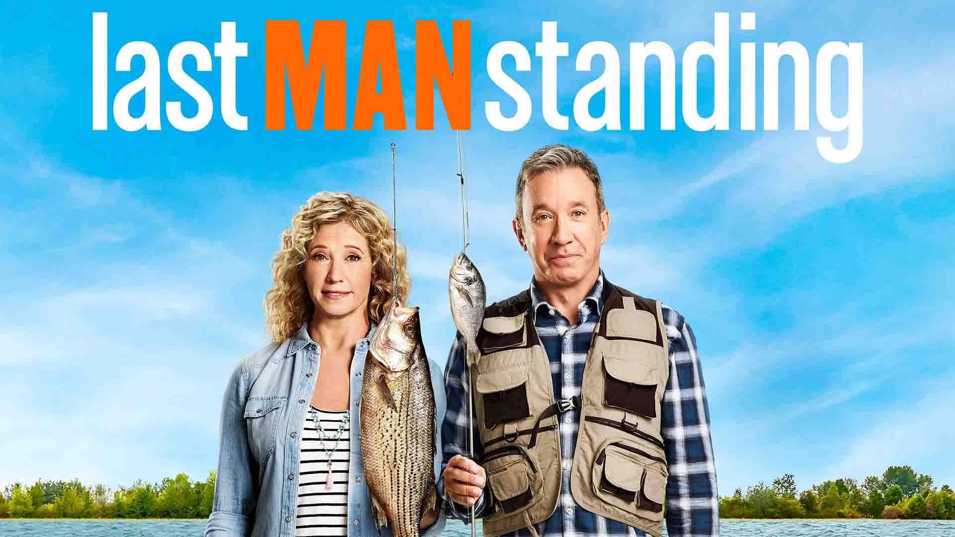 دو بازیگر اصلی سریال Last Man Standing همراه دو ماهی