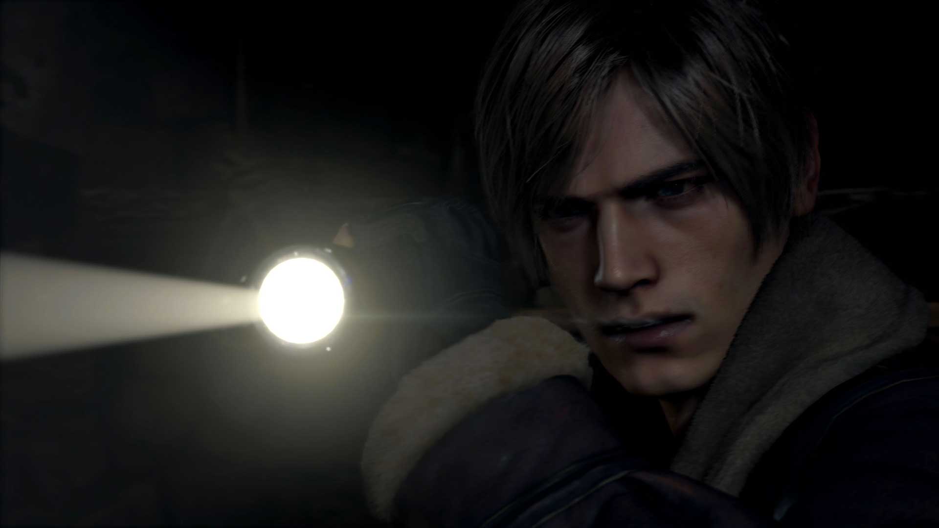 لیان اس. کندی با چراغ قوه در ریمیک Resident Evil 4 شرکت کپکام