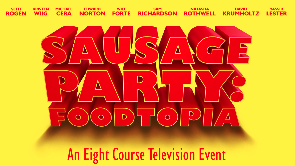 پوستر انیمیشن سریالی کمدی بزرگسالانه Sausage Party: Foodtopia 