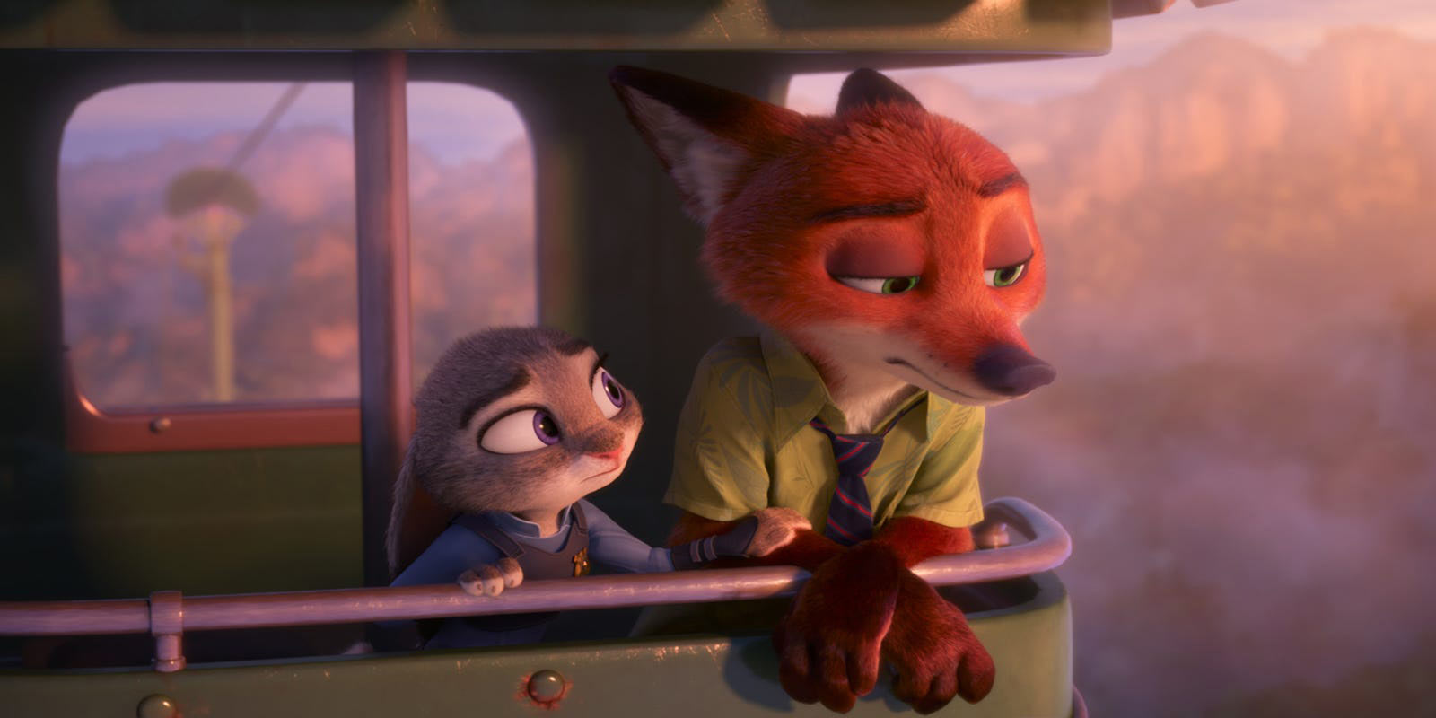 نیک روباه و جودی خرگوش در انیمیشن زوتوپیا