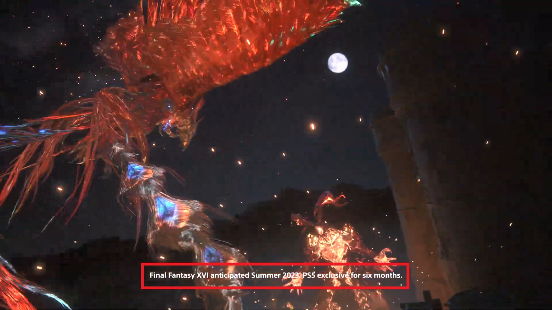 تصویری از تبلیغ شرکت سونی و اشاره به مدت زمان انحصار بازی Final Fantasy 16
