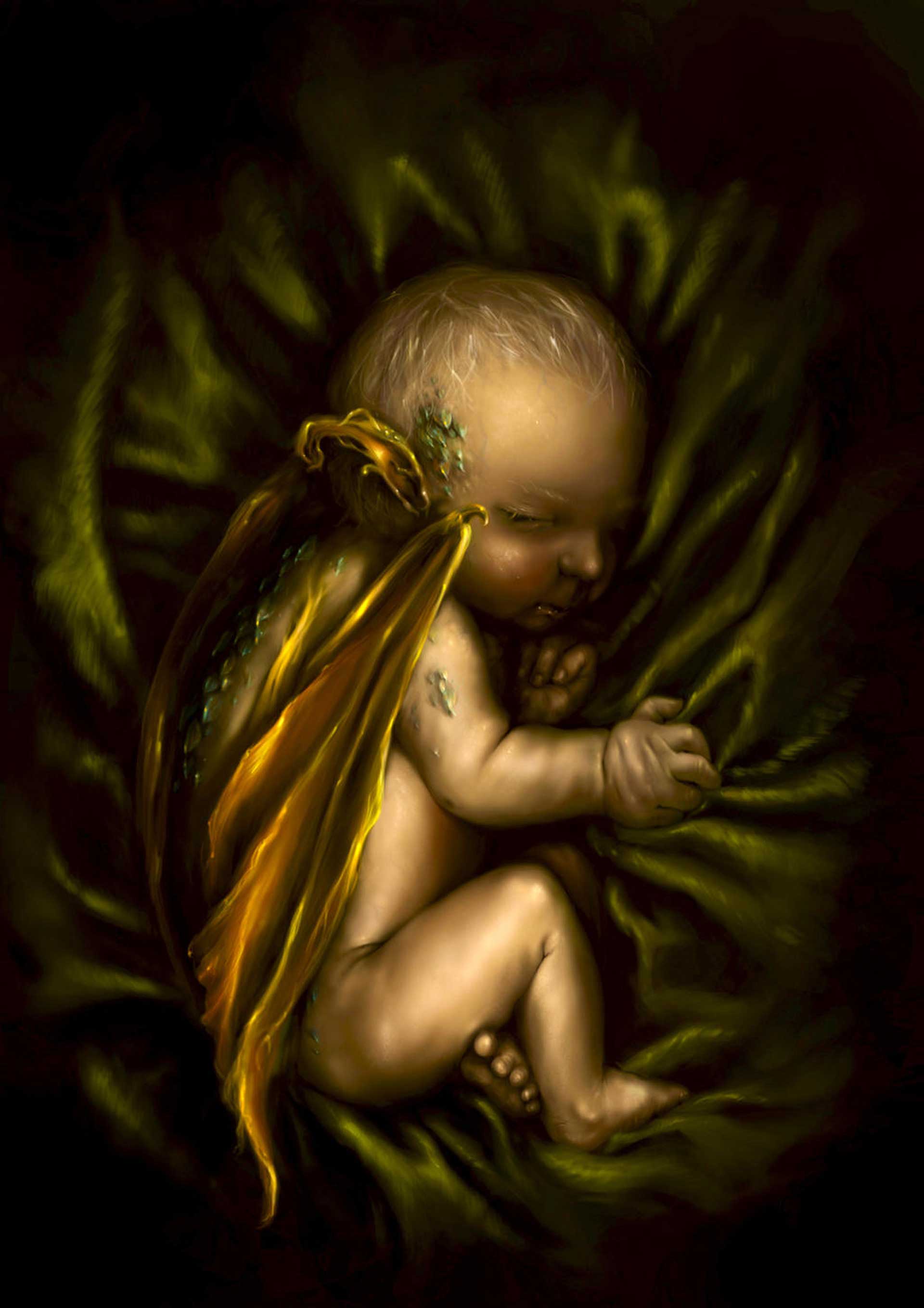 تصویر ریگو نوزاد مرده دنریس تارگرین