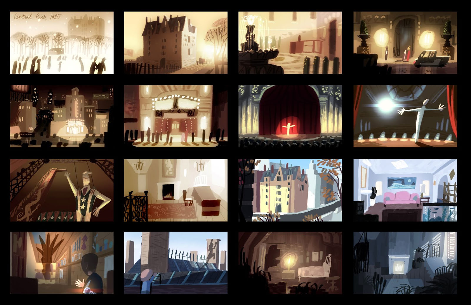 طرح‌های هنری انیمیشن کنسل‌شده‌ی پادشاه سایه‌ها اثر هنری سلیک