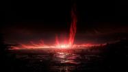 انفجار انرژی قرمز رنگ در بازی Armored Core 6: Fires of Rubicon