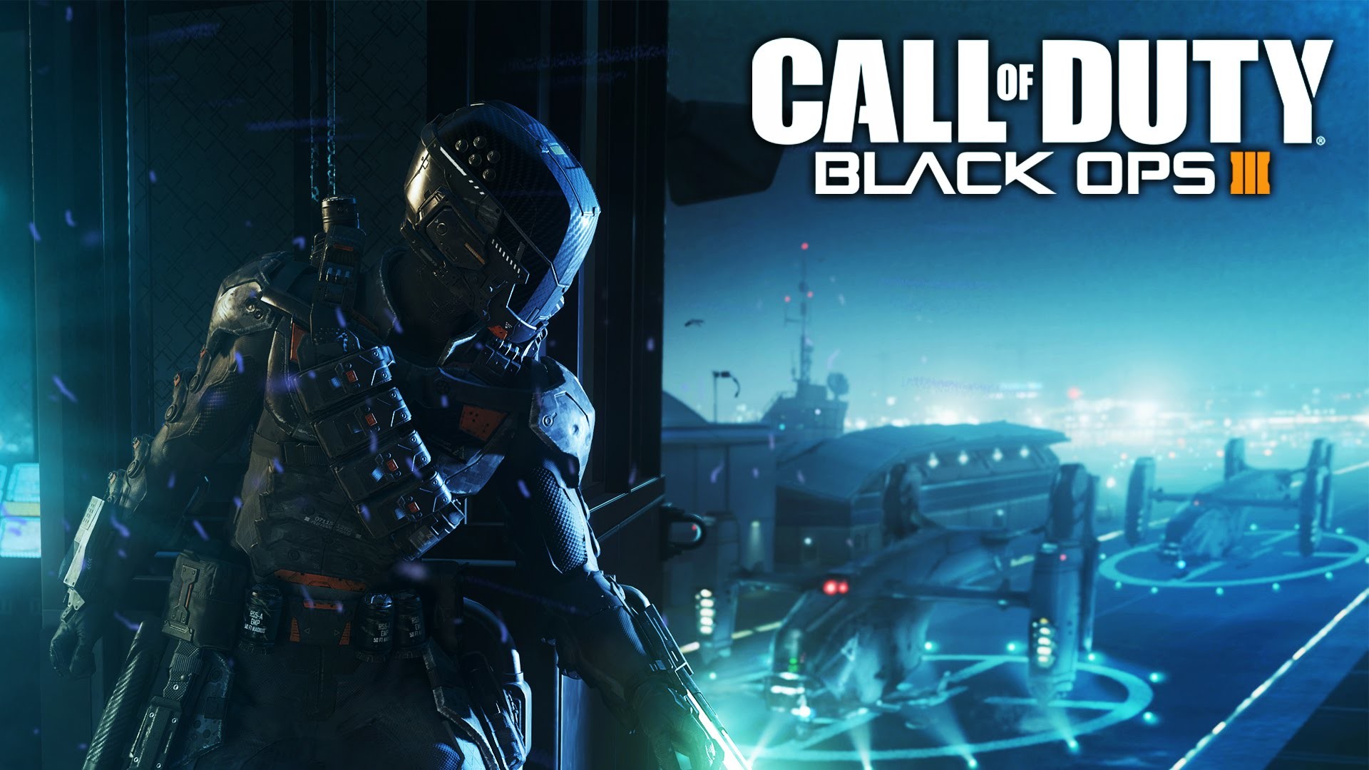 سربازی با تجهیزات نظامی پیشرفته در Call of Duty: Black Ops 3