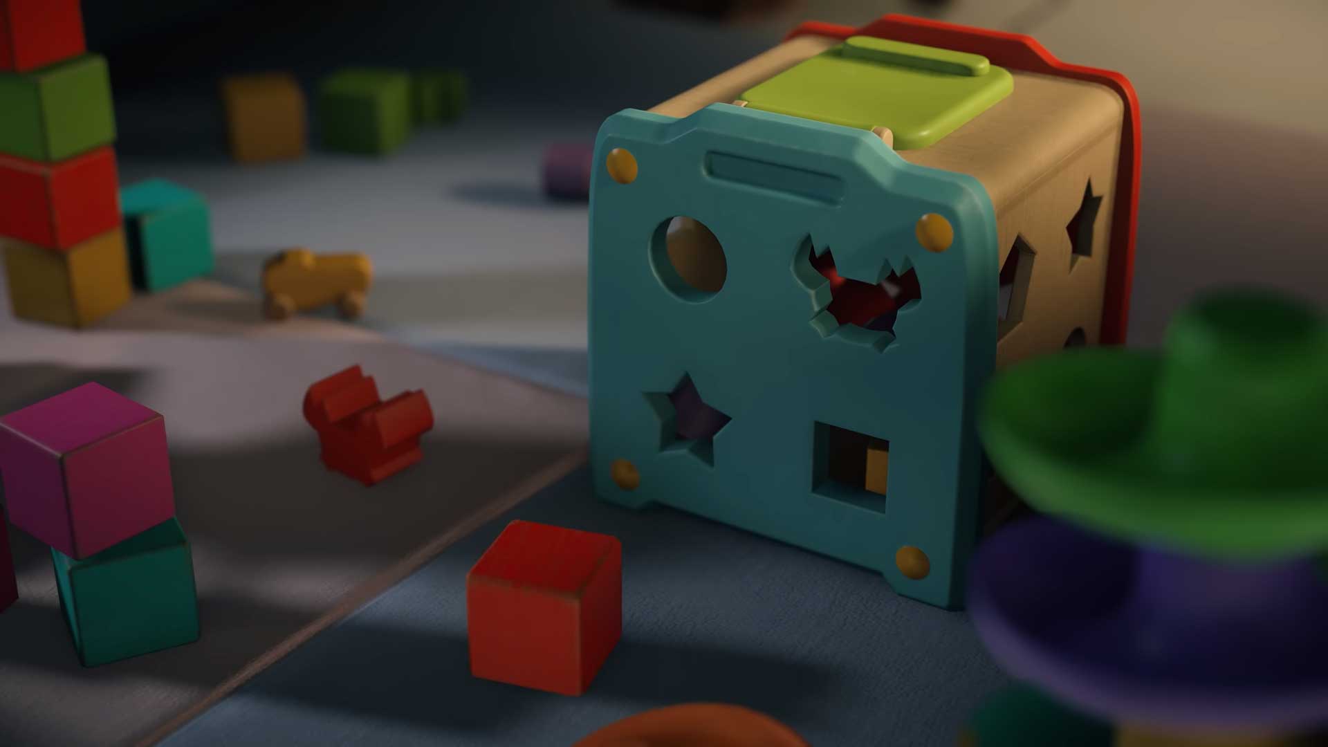 اسباب بازی های رنگارنگ و سایه یک بچه در تریلر بازی دث استرندینگ ۲