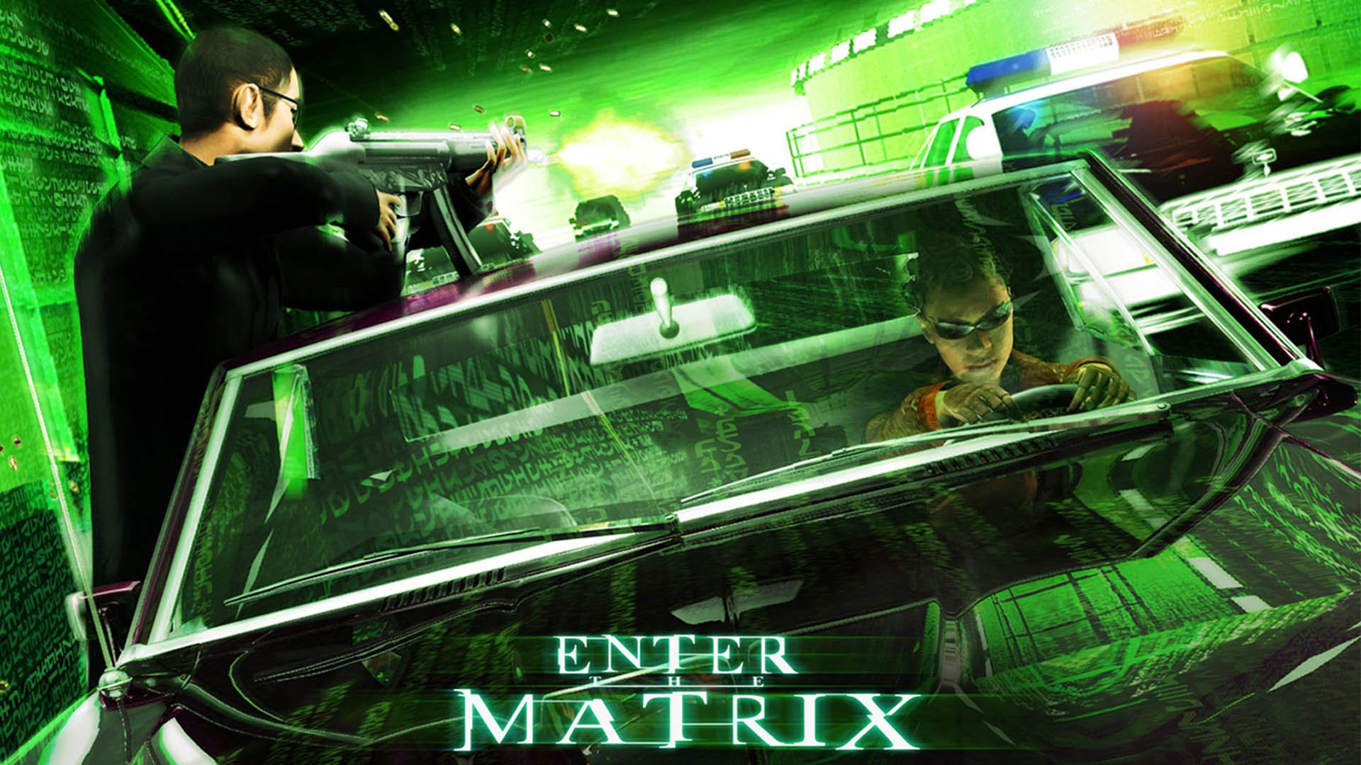 تعقیب و گریز با ماشین در بازی Enter the Matrix