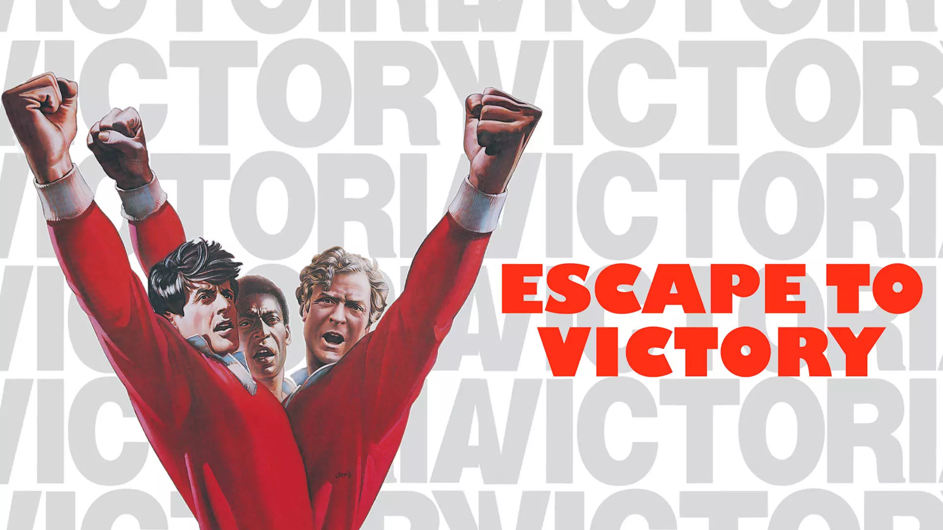 شخصیت های اصلی فیلم Escape to Victory با حضور پله و سیلوستر استالونه 