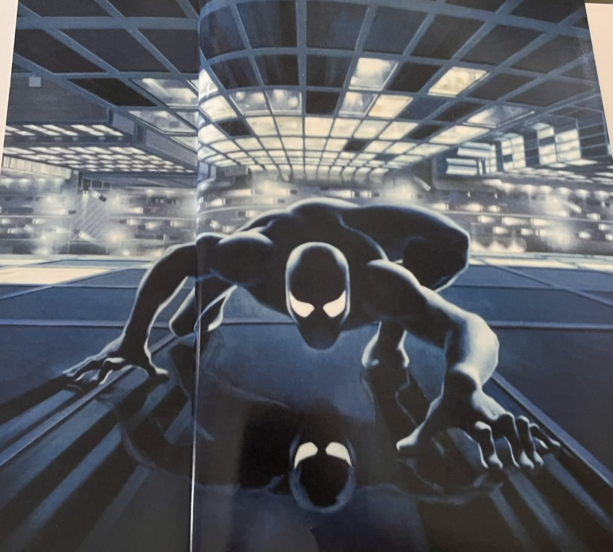 هنر مفهومی سیاه و سفید برای فیلم مرد عنکبوتی جیمز کامرون که هرگز ساخته نشد