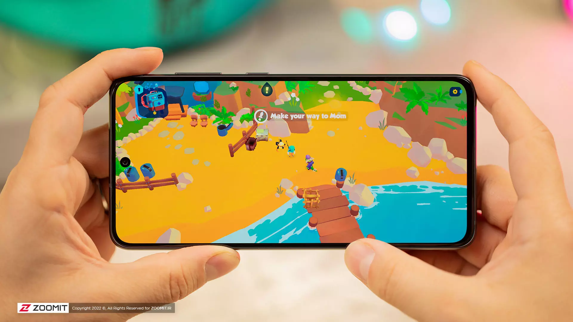 گوشی Samsung Galaxy S21 FE در هنگام اجرای بازی