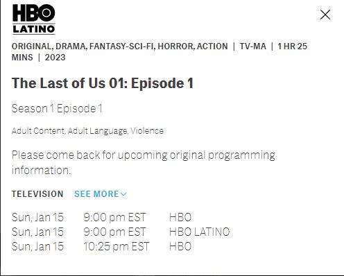 تأیید مدت زمان طولانی نخستین اپیزود سریال The Last of Us در برنامه زمانی پخش آثار اچ‌بی‌اُ