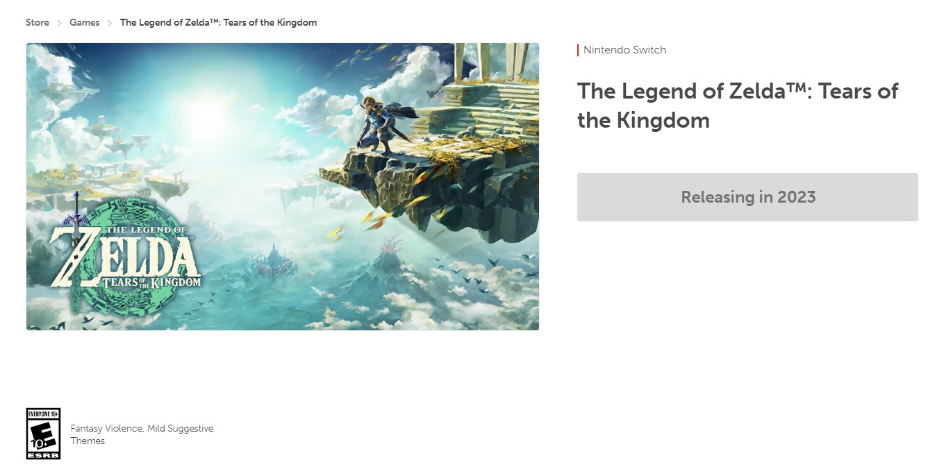 تصویری از The Legend of Zelda: Tears of the Kingdom در فروشگاه نینتندو