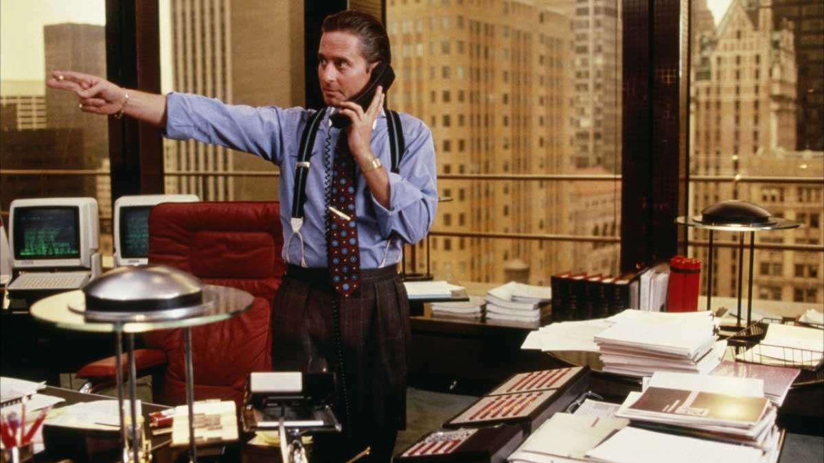 فیلم Wall Street (وال استریت)، محصول سال ۱۹۸۷ میلادی با بازی مایکل داگلاس
