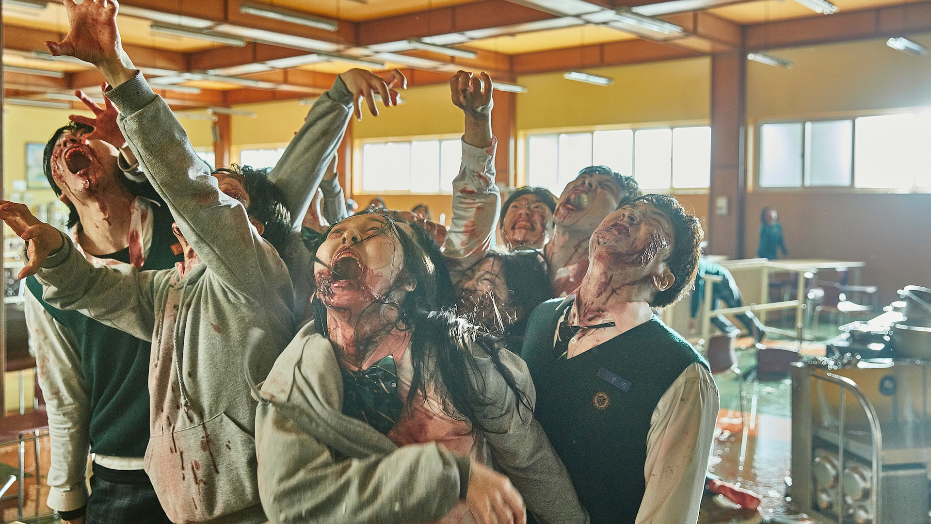 Les zombies envahissent le réfectoire de l'école, nous sommes tous morts