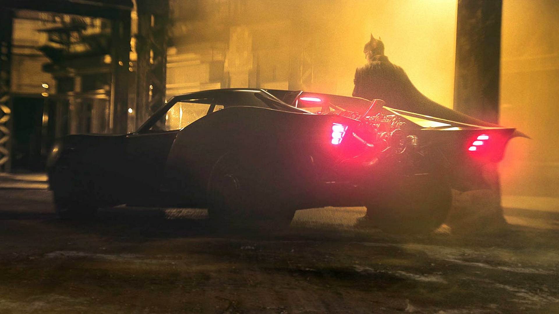 تصویری از بتموبیل در فیلم The Batman