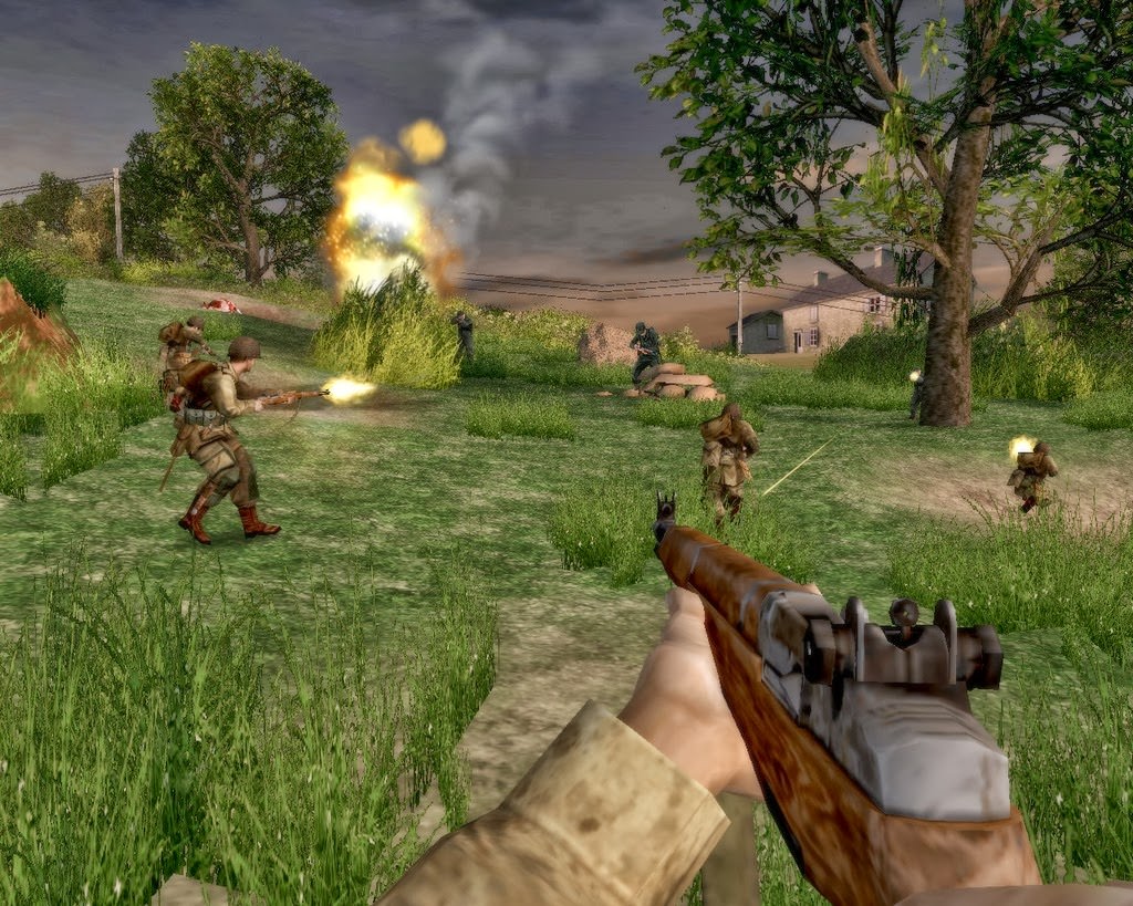 شلیک با اسلحه در بازی Brothers in Arms: Road to Hill 30