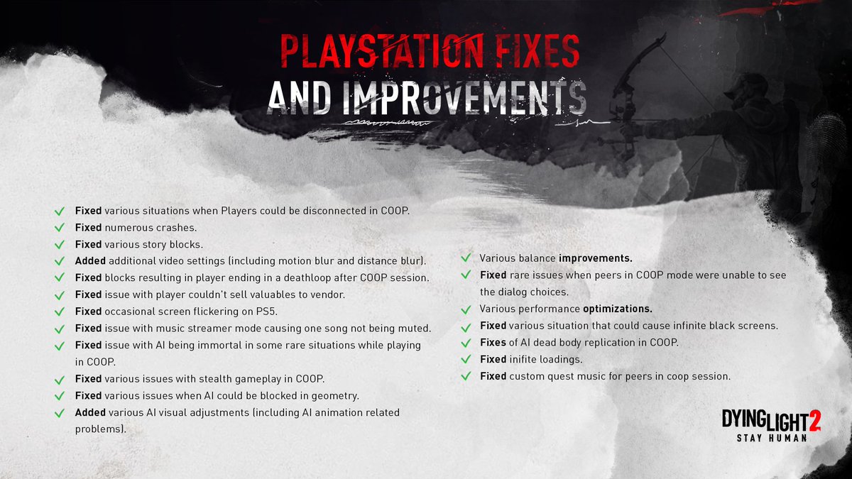 بهبودهای نسخه پلی استیشن 5 بازی دایینگ لایت 2