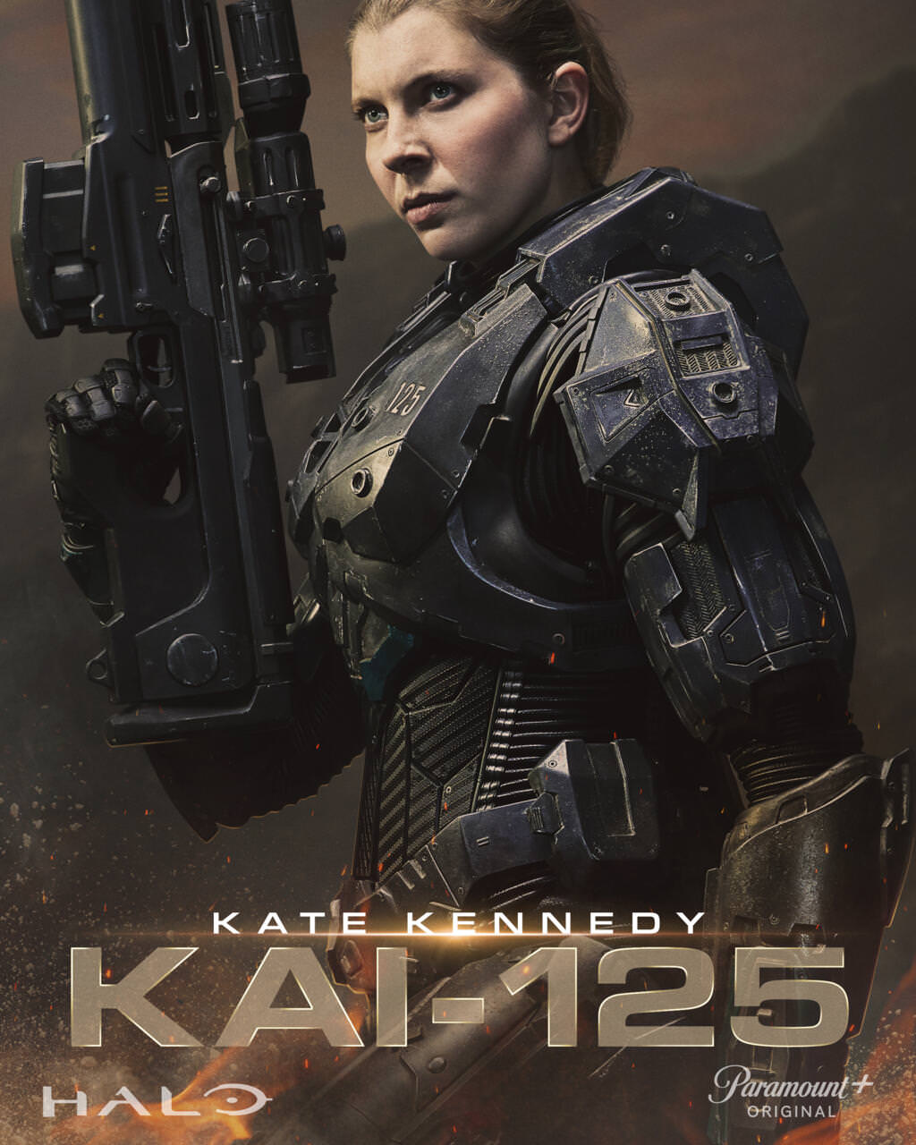 پوستر کیت کندی در نقش کای-۱۲۵ در سریال هیلو