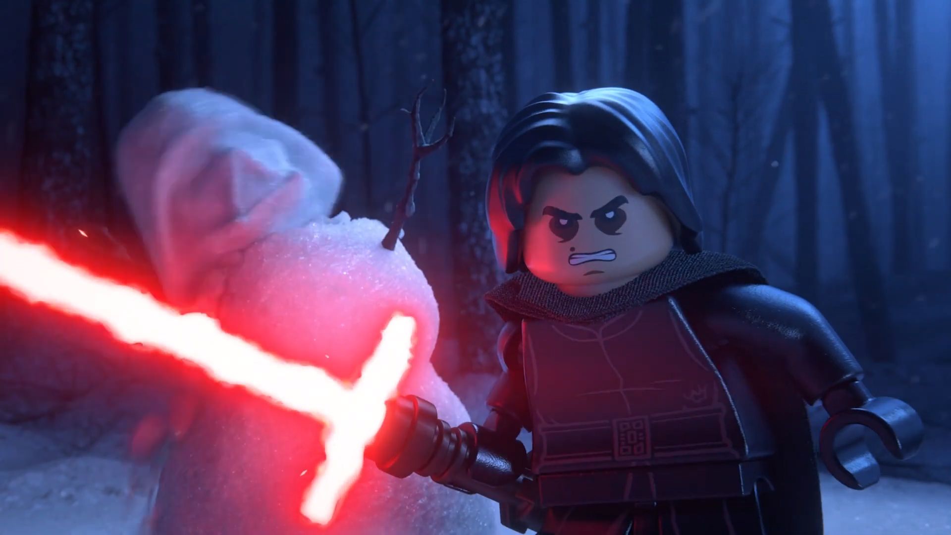 کاراکتر بازی LEGO Star Wars: The Skywalker Saga با شمشیر نوری