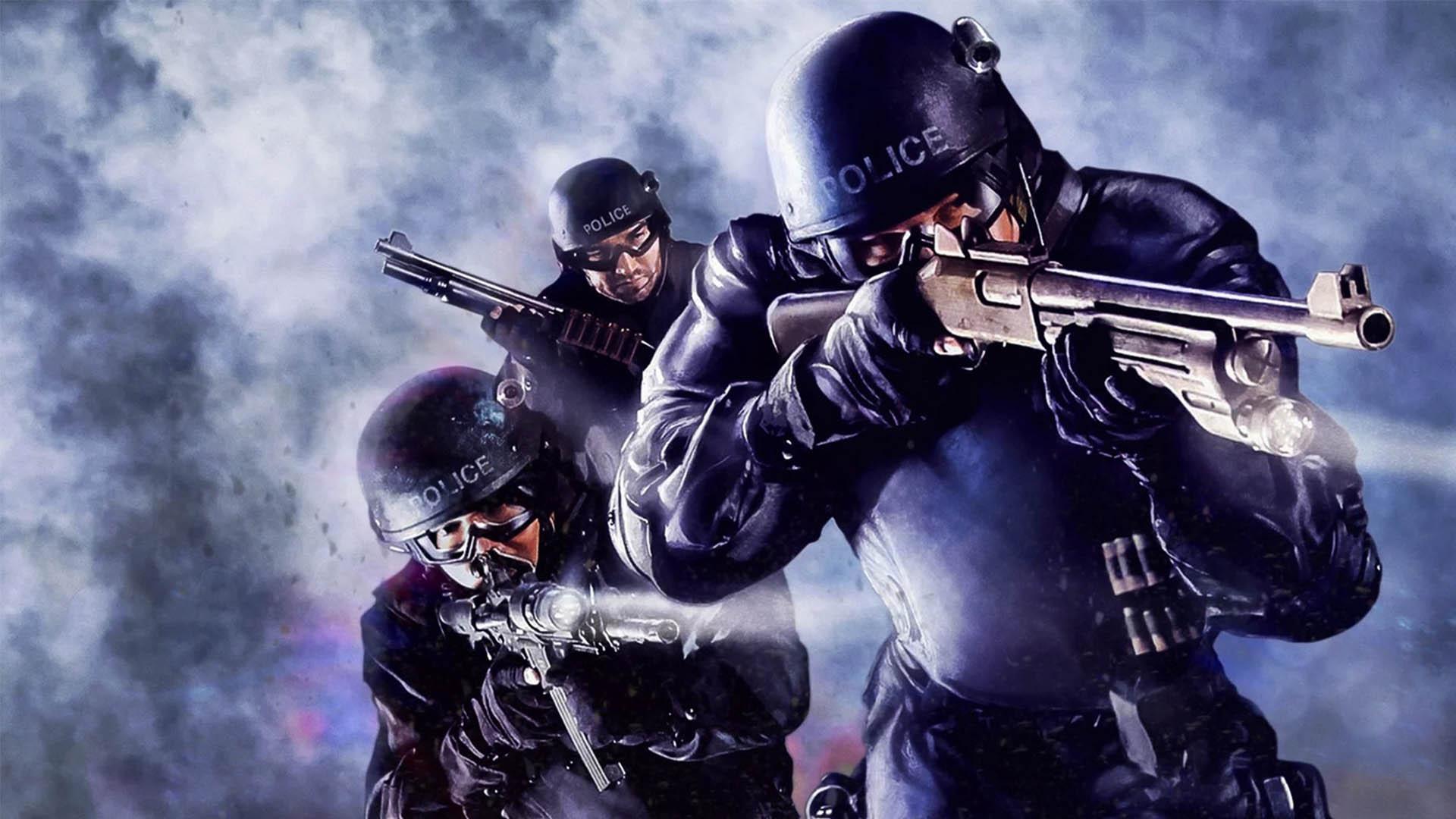 پلیس‌ها در حال نفوذ در بازی Swat 4