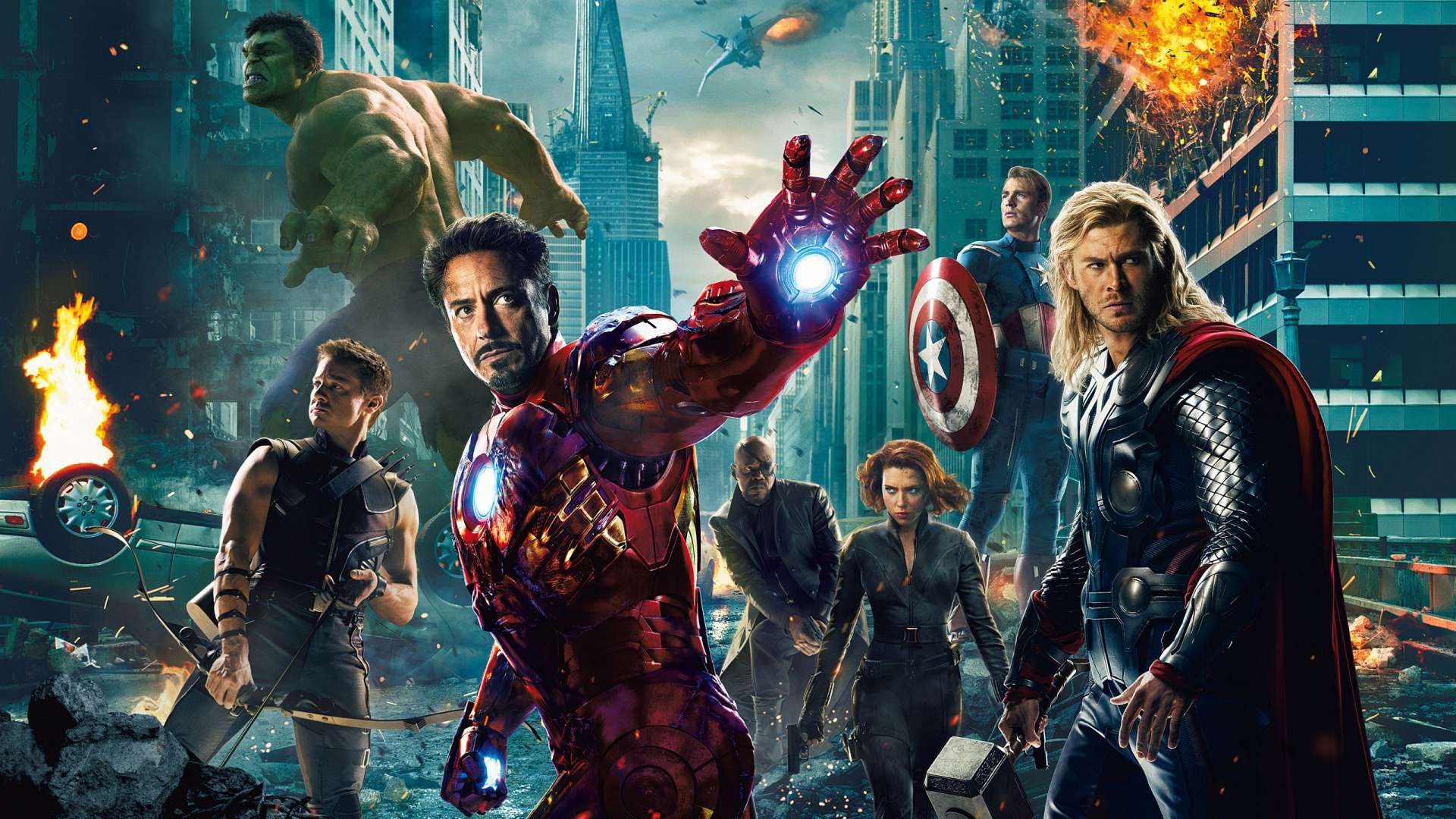 اتحاد اونجرز در پوستر فیلم The Avengers