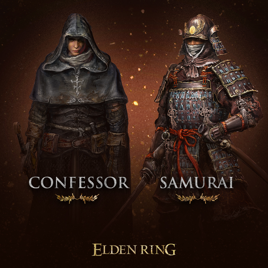 دو کلاس Confessor و Samurai بازی Elden Ring