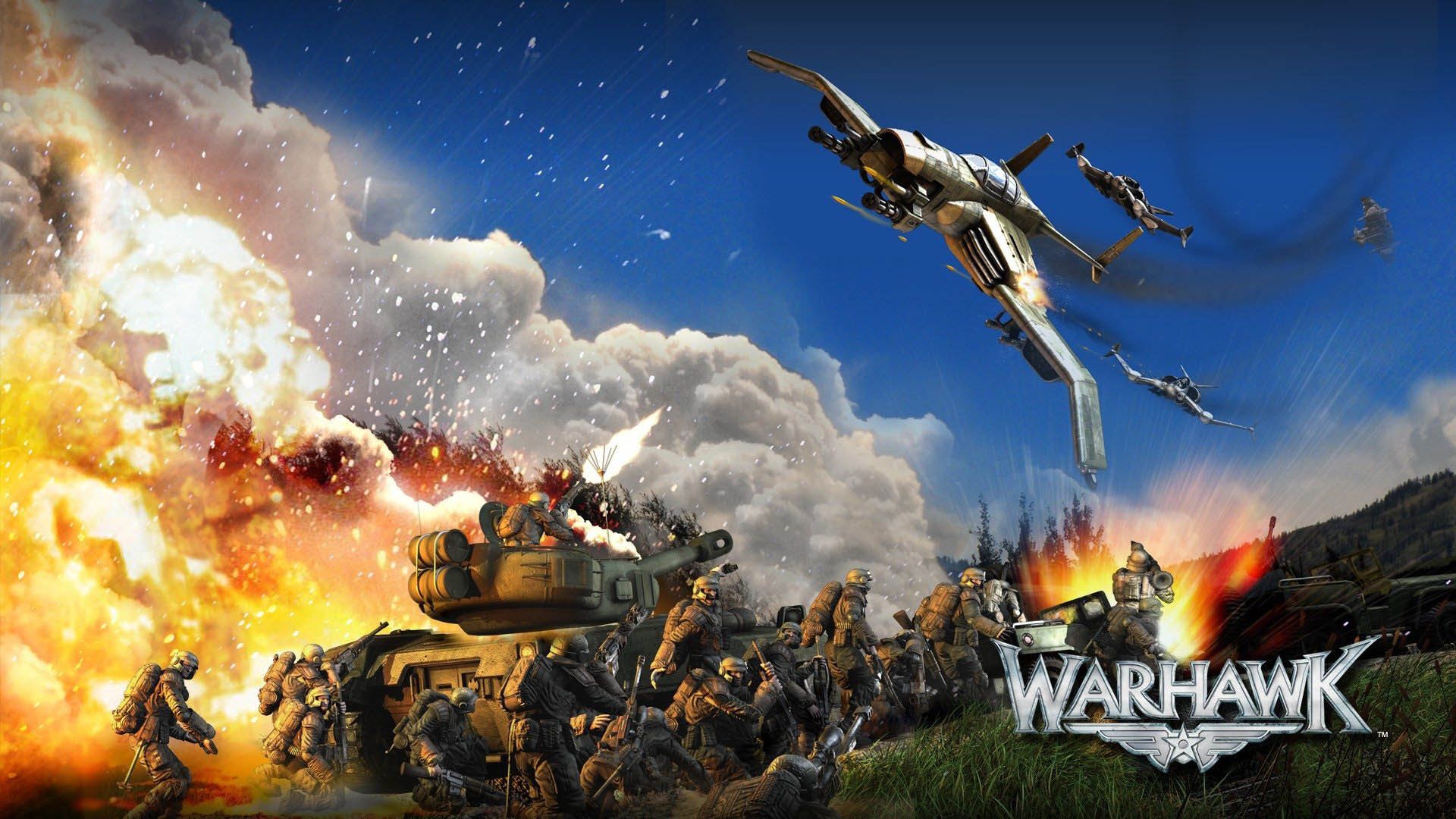 سفینه و انفجار در بازی Warhawk