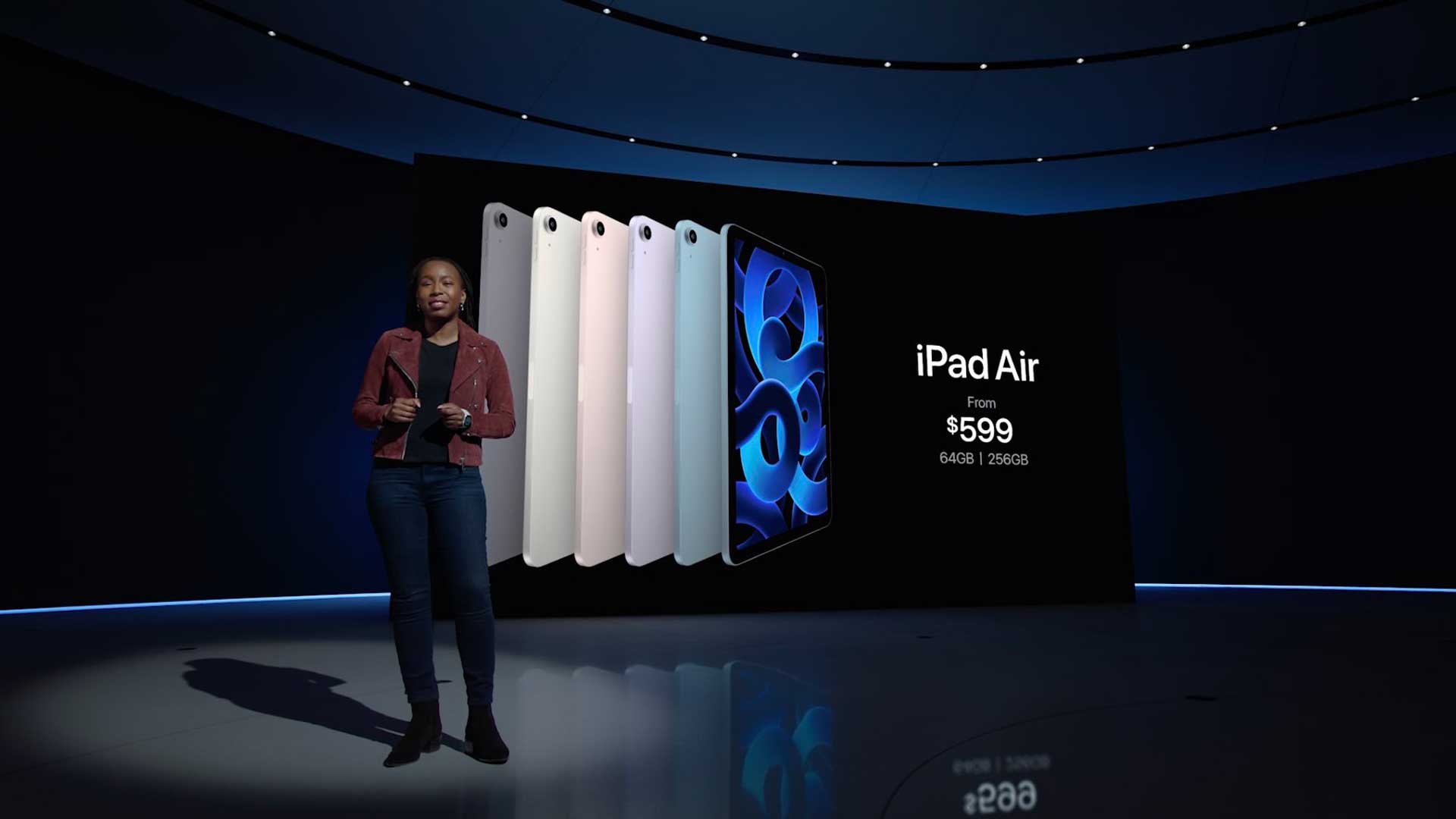 معرفی آیپد ایر 5 توسط اپل در رویداد ماه مارچ/مارس سال ۲۰۲۲ میلادی