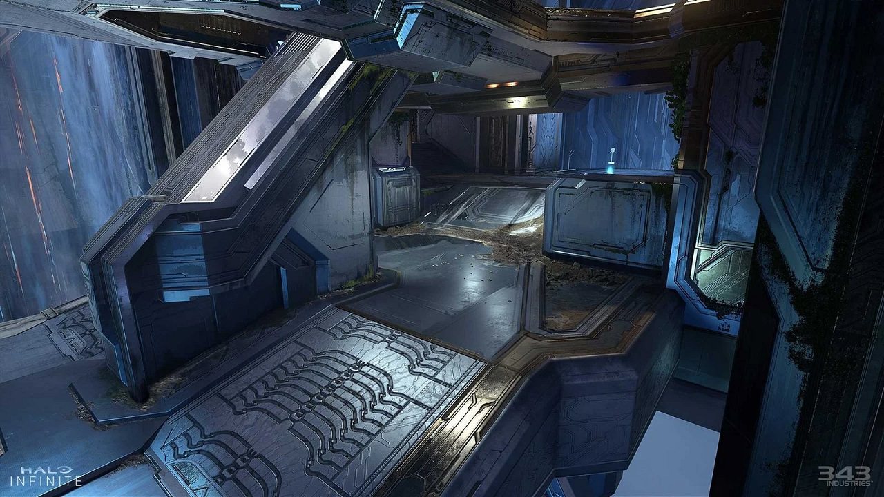 طرح هنری نقشه‌ی Catalyst بازی Halo Infinite