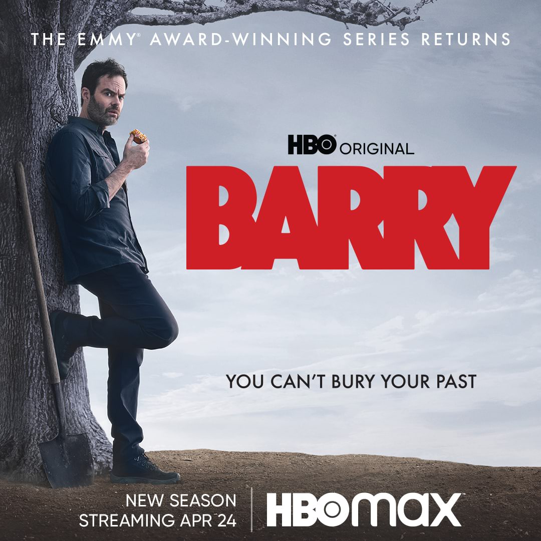 بیل هیدر در نقش بری در پوستر فصل سوم سریال Barry
