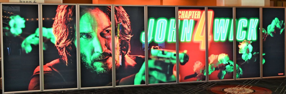 نمایش جان ویک با بازی کیانو ریوز در پوستر تبلیغاتی فیلم John Wick: Chapter 4 در سینماکان