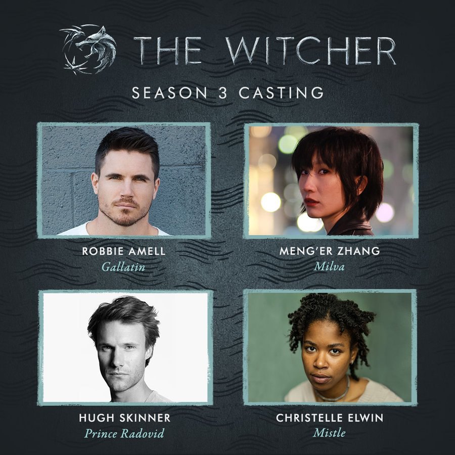 چهار بازیگر جدید فصل سوم سریال The Witcher 