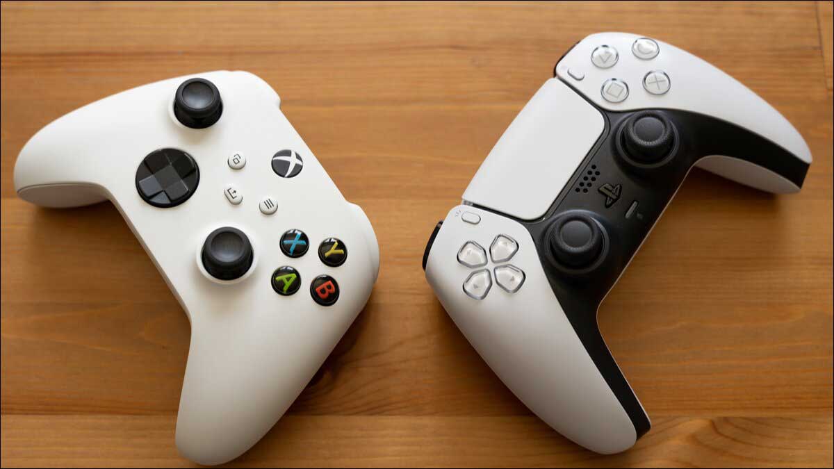 Sony'nin PlayStation denetleyicisi ve Microsoft'un Xbox denetleyicisi