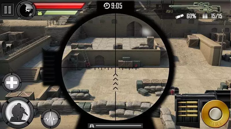 تک تیرانداز در بازی موبایل Modern Sniper