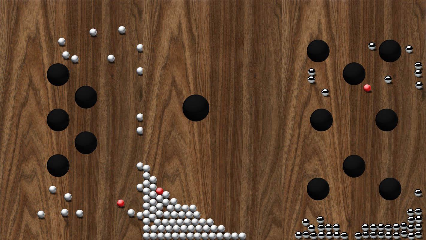 وارد کردن توپ‌ها در سوراخ در بازی Roll Balls into a Hole