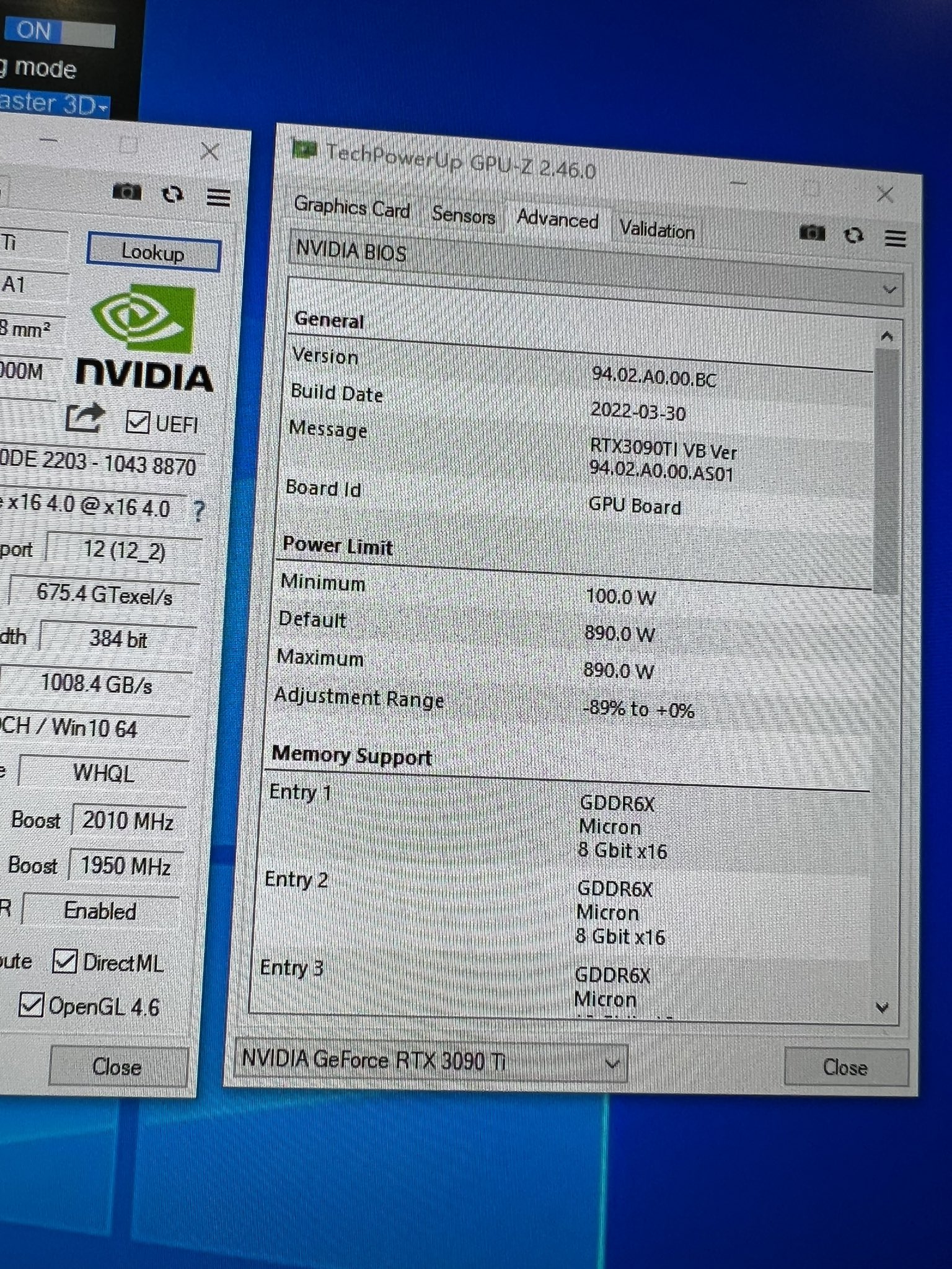 آنلاک کارت گرافیک NVIDIA GeForce RTX 3090 Ti در GPU-Z