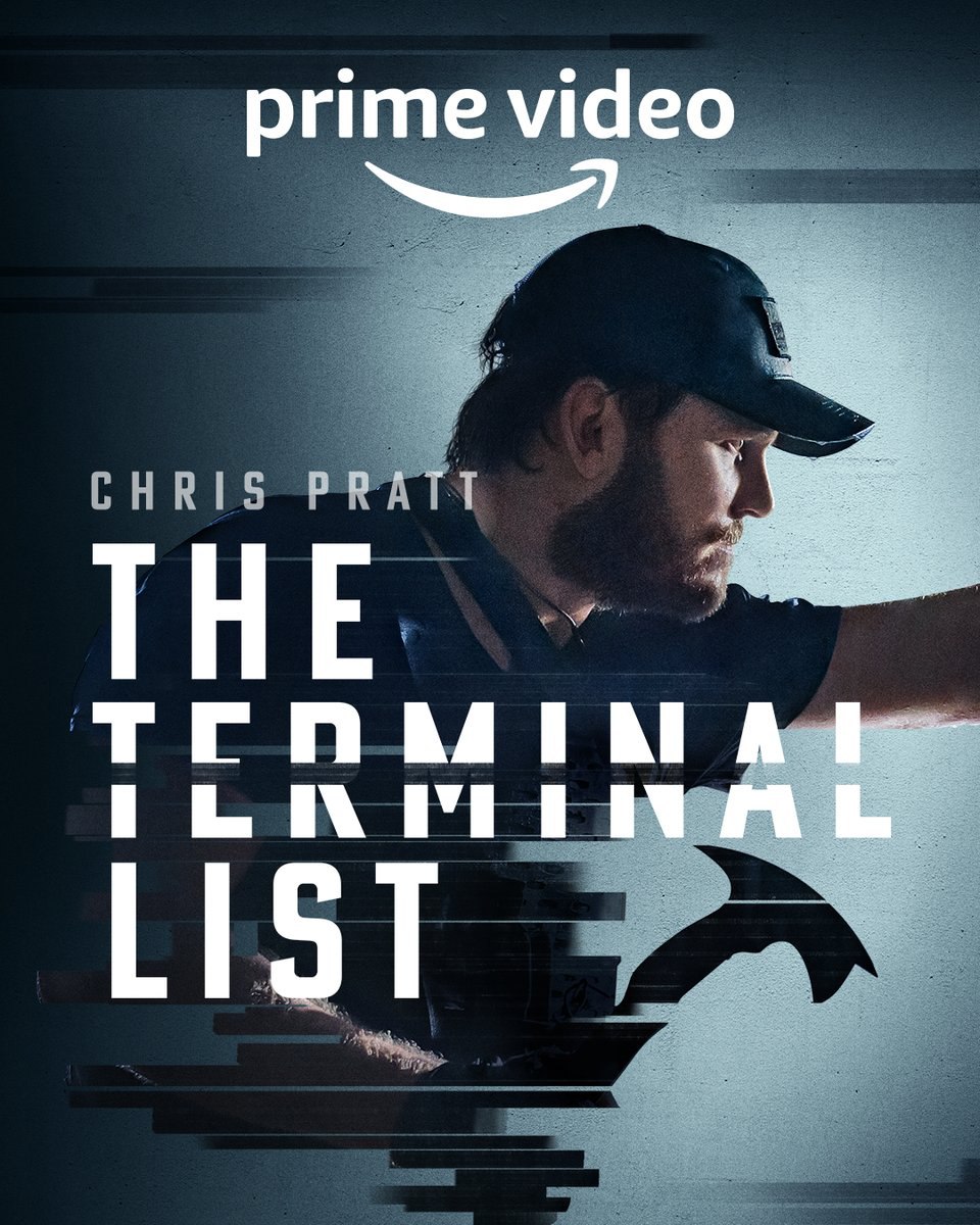 کریس پرت در پوستر سریال The Terminal List 