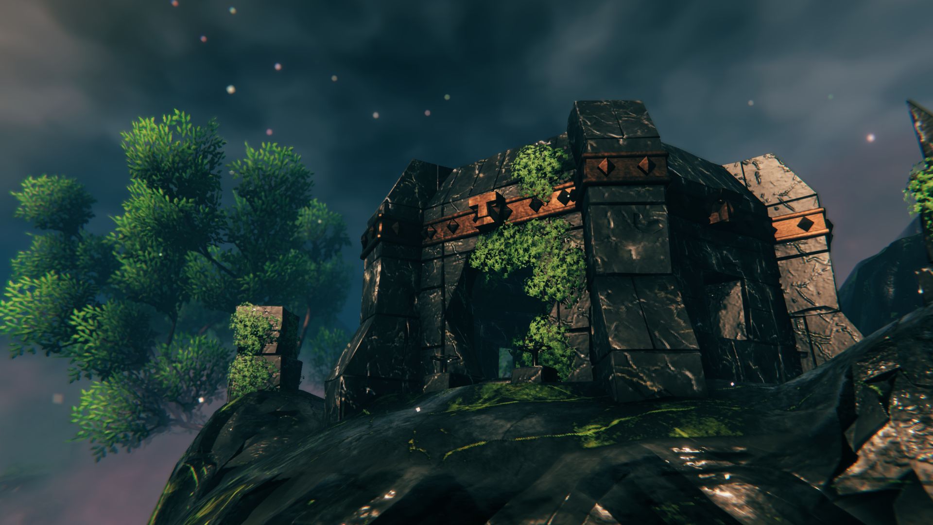 قلعه سنگی ویران شده در به‌روزرسان Mistlands بازی Valheim 